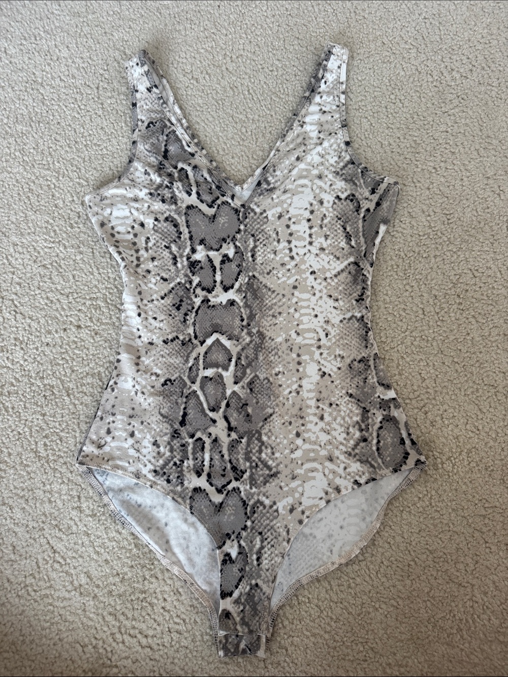 Windsor Neutral Snake Print Bodysuit